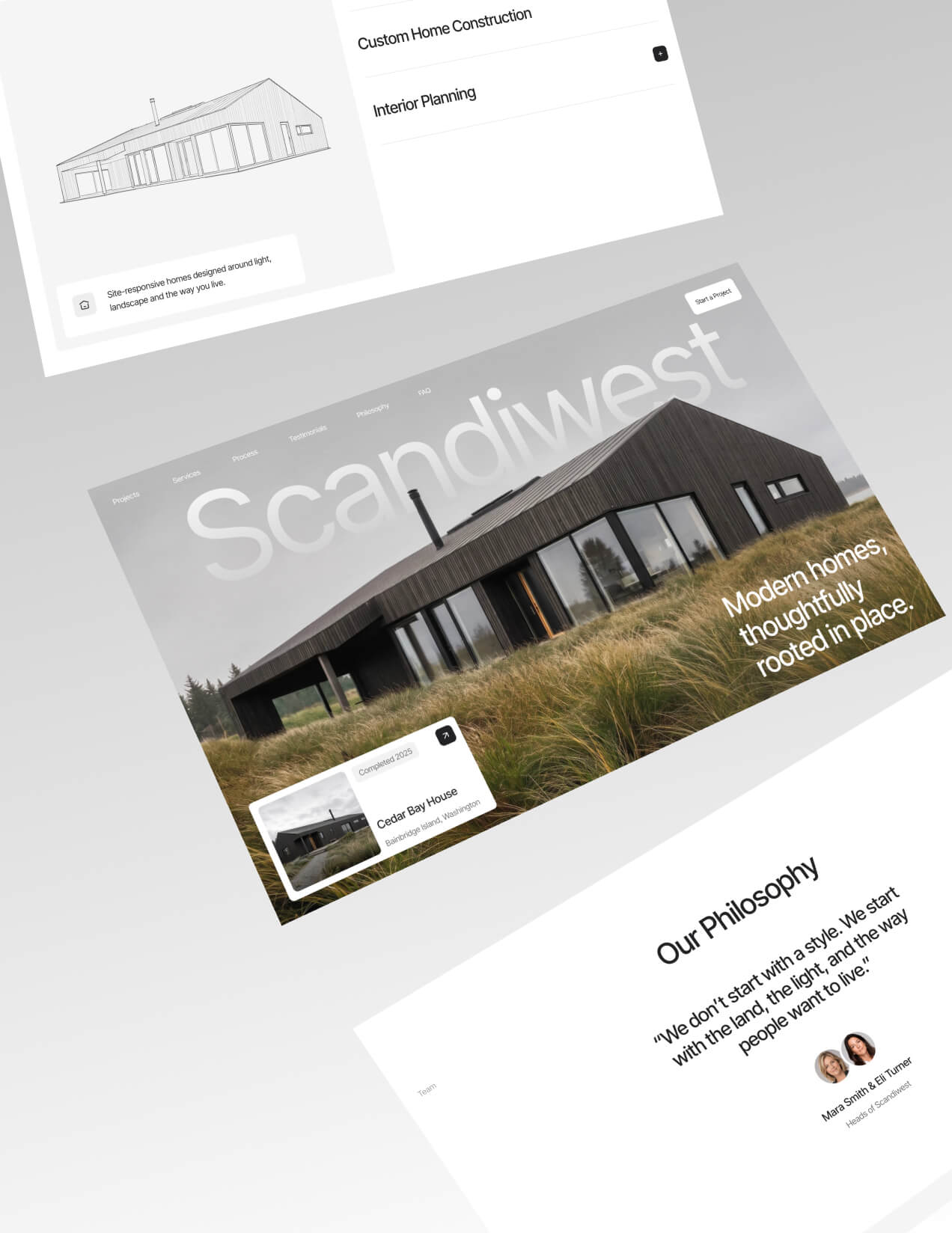 Scandiwest website collage