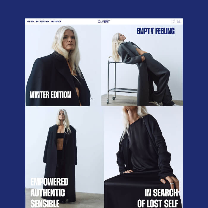 Editorial website collage preview
