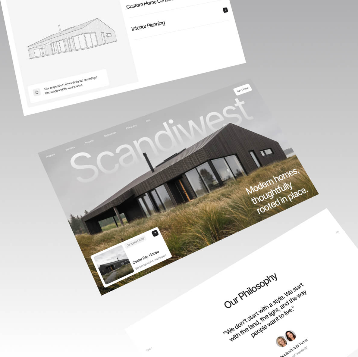 Scandiwest website collage